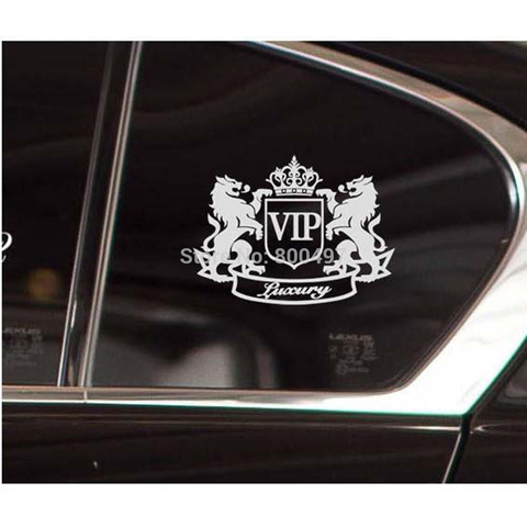 Autocollant décoratif en vinyle de luxe, nouveau Style, Lion VIP, créatif, pour fenêtre, coffre, réservoir de carburant, carrosserie de voiture ► Photo 1/3