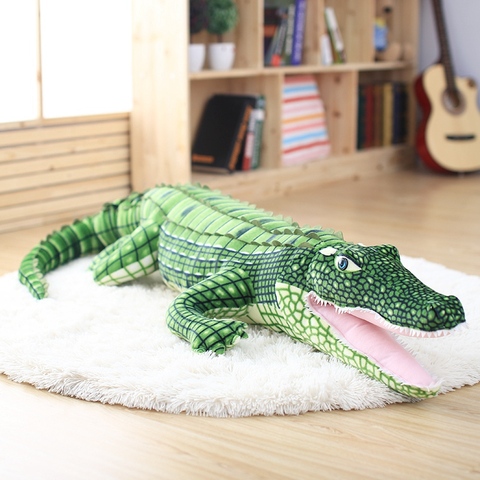 105/165cm peluche Animal réel Alligator en peluche Simulation Crocodile poupées Kawaii Ceative oreiller pour enfants cadeaux de noël ► Photo 1/5
