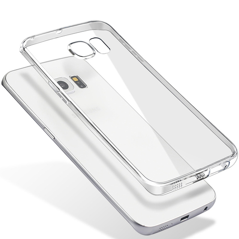 Coque de téléphone en TPU souple Ultra-mince, étui transparent pour Samsung Galaxy S8 S9 Plus S6 S7 Edge J1 J3 J5 J7 A3 A5 A7 2016 2017 ► Photo 1/6
