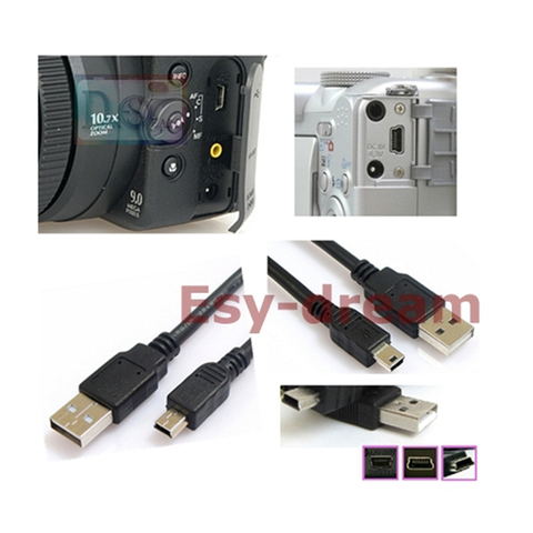 Câble de Données USB Pour Cordon D'alimentation Câble pour Fujifilm Fuji FinePix S9500 S9600 S9100 S5500 S5600 S5000 S3 Pro A610 A800 A900 E900 Caméras ► Photo 1/2