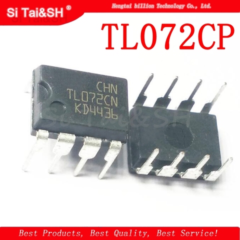 Amplificateur à double fonctionnement IC original TL072CP DIP8 TL072 DIP TL072CN DIP-8, nouveau et original, 10 pièces ► Photo 1/1