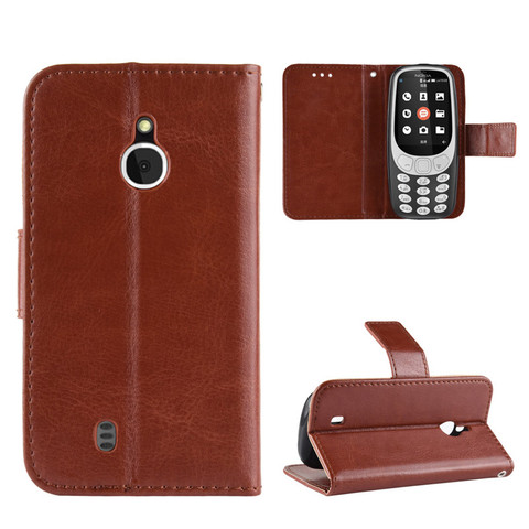 Étui portefeuille à rabat en cuir pour Nokia 3310 3G TA-1022, étui de luxe pour téléphone 4G 3310 avec support fonctionnel pour cartes ► Photo 1/6