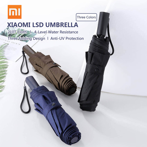 Xiaomi Mijia – parapluie LSD, hydrofuge niveau 4, protection solaire UV, solide et résistant au vent, trois couleurs, pour maison intelligente ► Photo 1/6