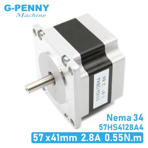 Moteur pas à pas NEMA23, 41mm, 2,8 a, 0,55 n. m, 78oz-in, Nema 23, 4 fils, moteur hybride, CNC, pour machine CNC, imprimante 3D ► Photo 1/6