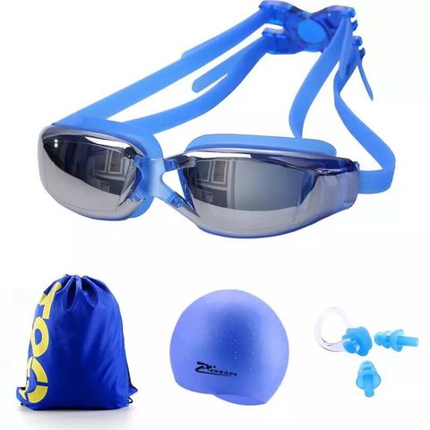 Lunettes de natation pour myopie, dioptrie pour adultes, Anti-brouillard, pour plongée, pour hommes et femmes, Silicone étanche ► Photo 1/6