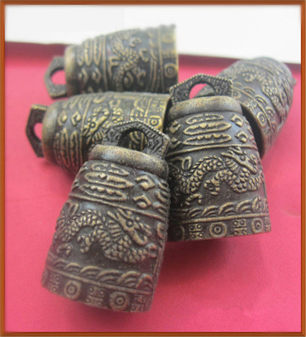 Cloche Feng Shui chinoise, carillon à vent, antique, décoration de la maison, mascotte pour la Fortune, 1 pièce ► Photo 1/3