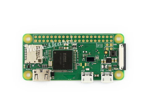 Mini carte RPi zéro W framboise Pi zéro W avec WiFi intégré et Bluetooth petit ordinateur 1GHz ARM11 monocœur 512 mo de RAM ► Photo 1/1