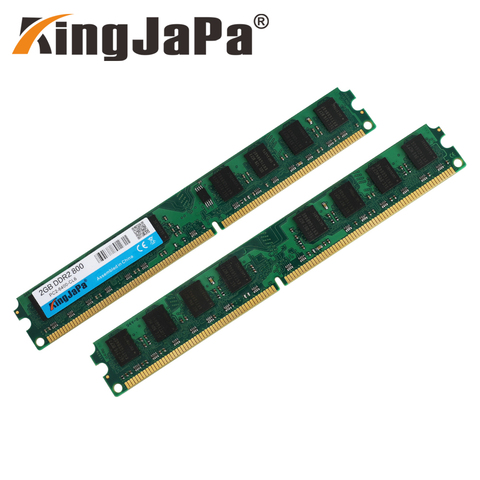 Kingjasa – barrette de RAM DDR2 2 go pour PC de bureau, module de mémoire vive, Compatible avec AMD, fréquence d'horloge 800/PC2-6400/240 MHz, broches 667 broches, nouveau modèle ► Photo 1/6
