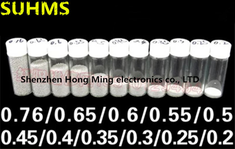 Boules à souder au plomb BGA, 0.2mm/0.3mm/0.35mm/0.4mm/0.45mm/0.5mm/0.55mm/0.6mm/0.65mm/0.76mm/mm, 25k ► Photo 1/1