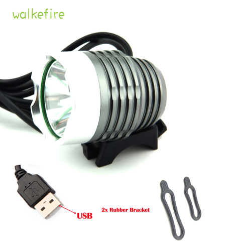 Luces – phare de vélo led USB 1200 Lumen XM-L T6, feu avant étanche pour bicyclette ► Photo 1/6