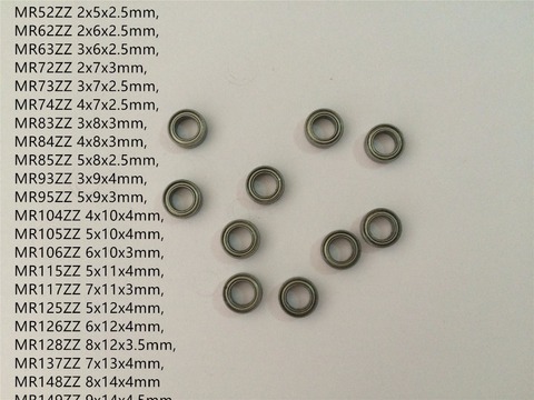 Roulements à billes série MR MR52ZZ à MR149ZZ, 50 pièces, modèle Miniature, roulement à billes blindés en métal ► Photo 1/3