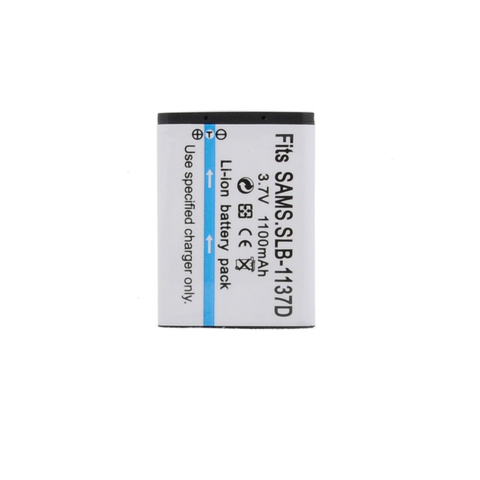 Batterie de caméra SLB 1137D, 1100mAh, pour SAMSUNG TL34HD NV106 HD i85 i100 NV103 NV30, SLB-1137D ► Photo 1/4