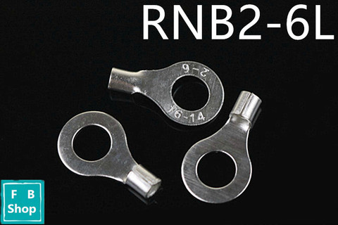 Connecteur à sertir de fil électrique RNB2-6L AWG 16-14, terminal à anneau Non isolé, nu ► Photo 1/1