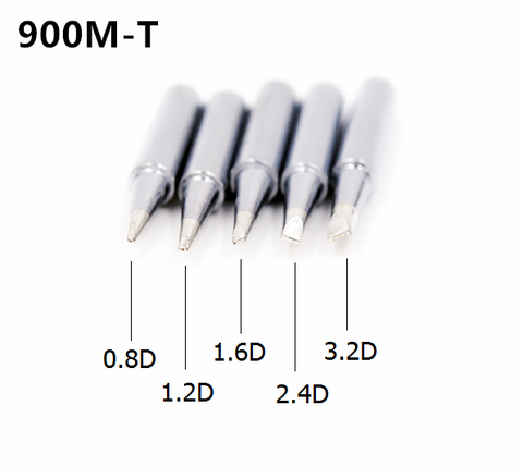 Pointes de fer à souder SZBFT série 900M-T-0.8D, 1.2D, 1.6D, 2.4D, 3.2D pour poste de reprise à souder Hakko 936 livraison gratuite ► Photo 1/2