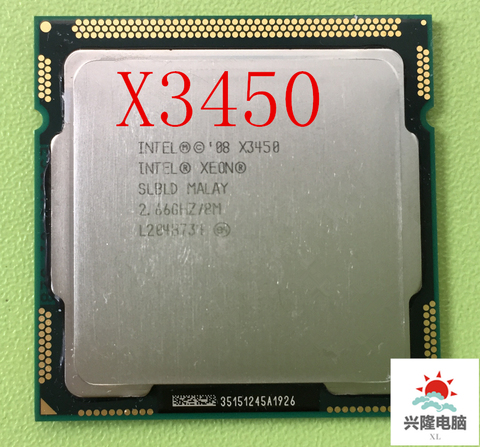 Xeon-X3450 Quad Core 2.66GHz/8M/2, 5gts, prise SLBLD, prise LGA1156 processeur d'unité centrale, livraison gratuite ► Photo 1/1