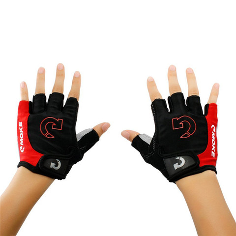 Hommes gants de cyclisme vélo Sports demi doigt gants anti-dérapant Gel Pad moto vtt route vélo gants S-XL nouveauté ► Photo 1/6