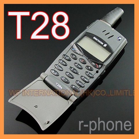 Reconditionné Original Ericsson T28 T28s téléphone portable 2G GSM 900/1800 débloqué noir et ne peut pas utiliser aux états-unis ► Photo 1/6