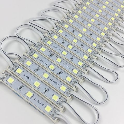 Modules LED 5054 3 LED, 10 pièces/lot, pour publicité, éclairage Super lumineux, étanche, dc 12v, couleur blanche ► Photo 1/5