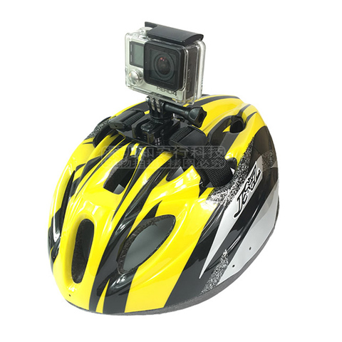 Casque de vélo ceintures chapeaux de sécurité sangle de montage pour Gopro Hero 9 8 7 6 5 4 Yi 4K SJCAM SJ4000 SJ5000 EKEN Sport caméra accessoires ► Photo 1/3