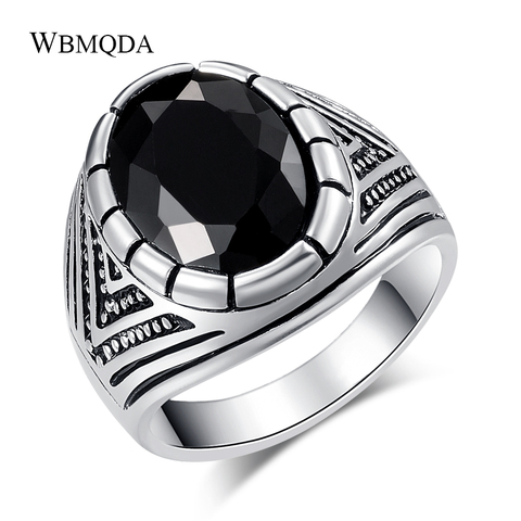 Wbmqda-bague Vintage pour hommes, breloques argent, noir, Cool, Totems Ox, Steam Punk, bijoux, cadeau, tendance 2022, tendance livraison directe ► Photo 1/6