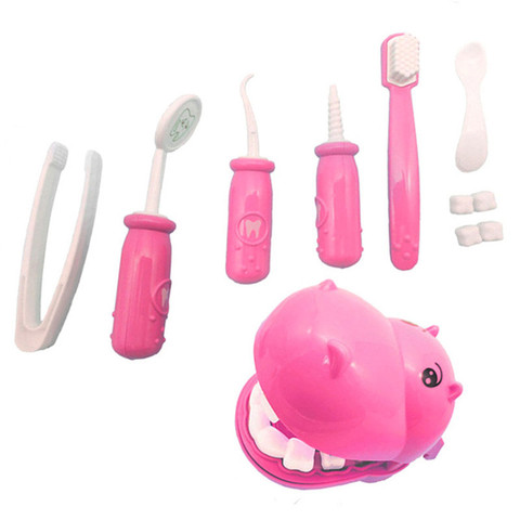 Kit médical pour enfants, 9 pièces, dentistes, modèle de dents, jeu de Simulation, jeu de rôle éducatif, jouets d'apprentissage pour enfants ► Photo 1/6