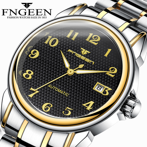 Hommes montre mécanique 2022 mode luxe affaires automatique montre-bracelet mâle horloge Hodinky Erkek Kol Saati lumineux montre hommes ► Photo 1/6
