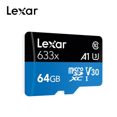 Lexar – carte micro sd de classe 10, 64 go/1080 go/633 go/1000 go/128 go, pour vidéo 256 p, 3D et 4K, résolution 512 x x 32 ► Photo 1/6