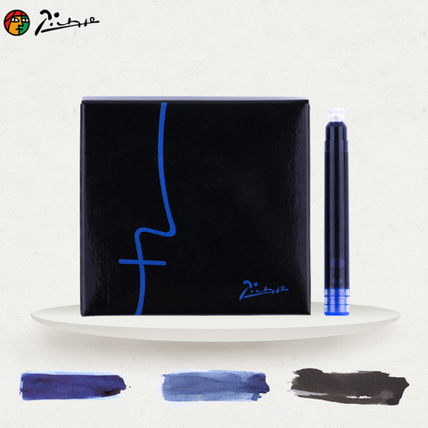 Pimio – cartouches d'encre Picasso 509 originales, Standard européen, diamètre intérieur 2.8mm, recharge d'encre noir 3ml 5.2cm bleu noir ► Photo 1/6