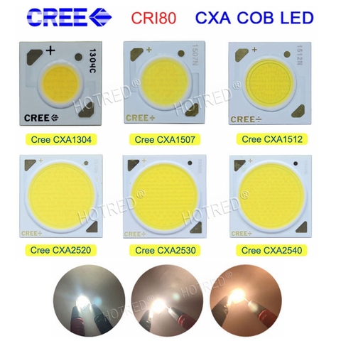 Cree Led xlampe à puce COB, lumière blanche chaude/froide, 2 pièces, 10W CXA1304, 15W CXA1507, 24W CXA1512 65W CXA2530, 5000/3000K, Original ► Photo 1/6