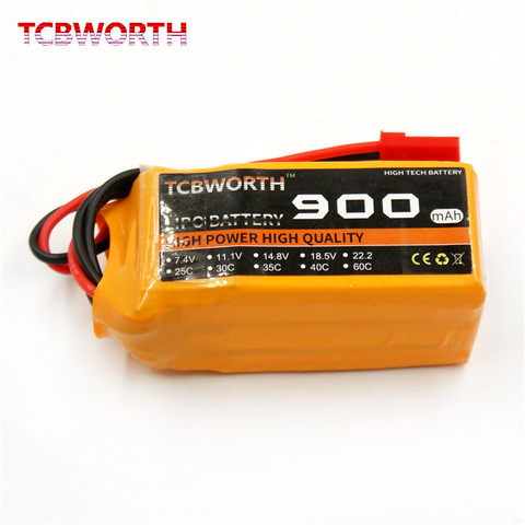 Batterie Lipo 3S 11.1V 900mAh, 2 pièces, pour Drone RC, avion, hélicoptère, quadrirotor, voiture ► Photo 1/5