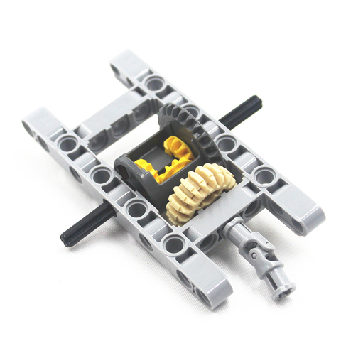 1 ensemble de pièces techniques MOC blocs, Kit d'engrenages différentiels, cadre technique, pièce de châssis, Compatible avec Lego ► Photo 1/4