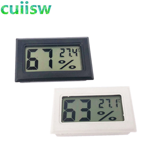 Capteur de température et humidité d'intérieur, Mini écran LCD numérique, pratique, thermomètre, hygromètre ► Photo 1/5