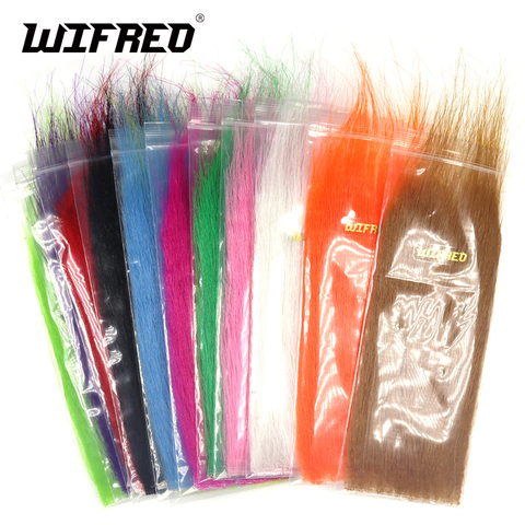 Wifreo – lot d'appâts en fourrure synthétique souple, pack de 12 bandes de fibres longues, mélange de couleurs ► Photo 1/6