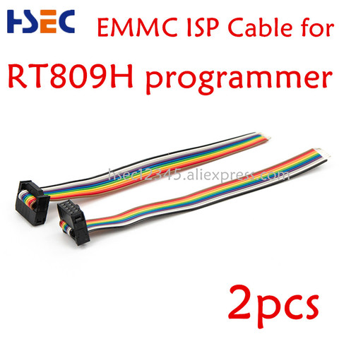 Câble ISP de qualité supérieure pour programmeur RT809H, accessoires en option IDC10, brins de couleur de soudure femelles, adaptateur de fil de cuivre en fer blanc ► Photo 1/6