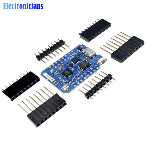 WeMos – carte de Module WIFI D1 Mini ESP8266 Pro, 16 mo d'octets, connecteur d'antenne externe ESP8266, carte de développement WIFI IOT Micro USB ► Photo 1/6