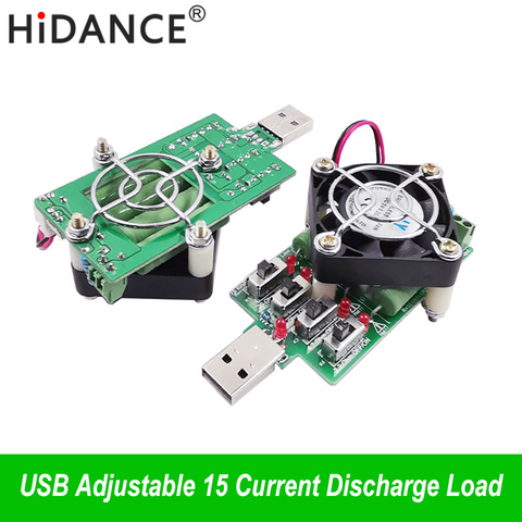 15 type réglable résistance de charge USB résistance de décharge électronique testeur de capacité voltmètre DC ampèremètre de tension d'énergie ► Photo 1/6