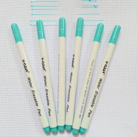 VCLEAR – stylo de marquage effaçable à l'eau, 6 pièces, pour vêtements, Textile, point de croix, marqueur pour tailleur ► Photo 1/6