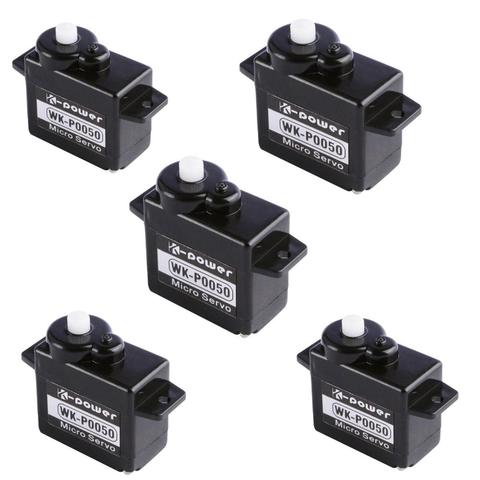 K-power – Servo analogique 5G, 5 pièces, engrenage en plastique, sans noyau, Mini/micro servo pour avion RC/loisir ► Photo 1/6