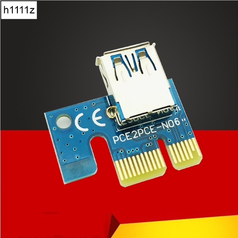 Adaptateur de carte PCIe PCI Express à haute vitesse, Port USB3.0 PCI-E1X, 1x extension, pour le minage ► Photo 1/6