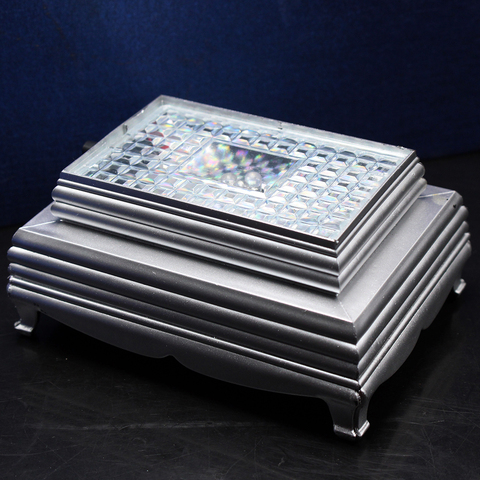 Mode LED Lumière Base Afficher Cristal En Verre Cube Base Stand Affichage ► Photo 1/1