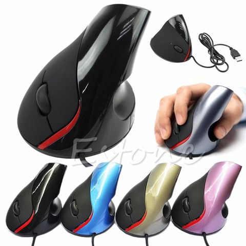 Conception ergonomique USB Vertical souris optique poignet guérison pour ordinateur PC portable nouvelle livraison directe-PC ami X6HA ► Photo 1/6