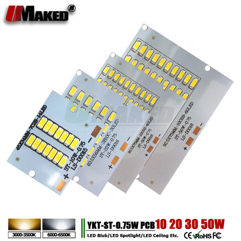 5 pcs projecteur à LED pcb pcb En Aluminium plaque de la lampe 10 W 20 W 30 W 50 W SMD5730 led Source D'éclairage Panneau lingts pour l'extérieur projecteur ► Photo 1/6