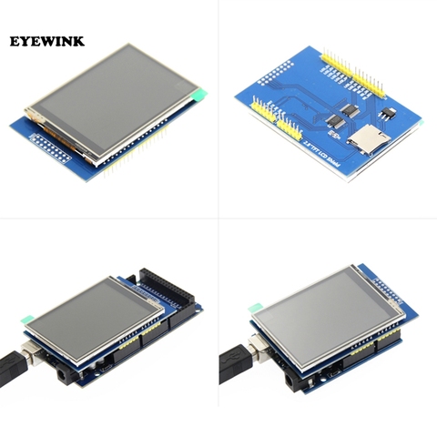 Module d'affichage tactile de bouclier d'affichage à cristaux liquides de 2.8 pouces 3.3V 300mA TFT pour Arduino UNO avec le kit de bricolage résistif d'écran tactile ► Photo 1/4