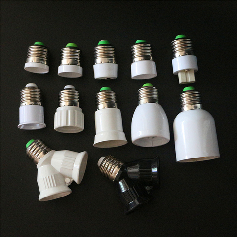 1 Pcs E27 B22 E12 G9 GU10 MR16 E14 E17 E40 G24 2E27 Base de la lampe LED Maïs ampoule Lampe Titulaire Converter Socket Adaptateur Conversion ► Photo 1/6