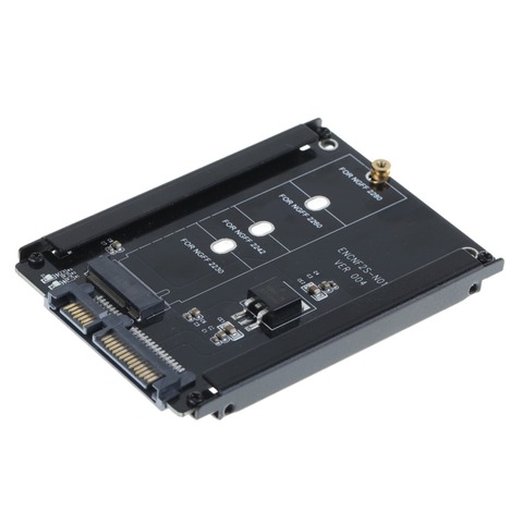 Boîtier adaptateur en métal B + M key M.2 NGFF SSD à SATA 2.5 6 Gb/s, carte avec prise m2 NGFF pour 2230/2242/2260/2280 M2 ► Photo 1/6