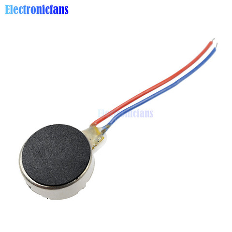 1 pièces Coin plat vibrant Micro moteur cc 3V 8mm pour téléavertisseur et téléphone portable Mobile vente en gros ► Photo 1/1