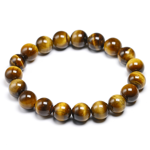 Bracelet en perles d'yeux de tigre AAA pour hommes, breloque en pierre naturelle, Yoga fait à la main, bijoux de santé ► Photo 1/6