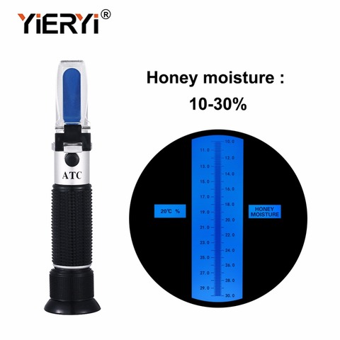 Yieryi – réfractomètre portatif 10-30% pour eau et miel, avec étalonnage, ATC, humidité ► Photo 1/6