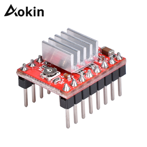 Aokin – Module de pilote A4988, moteur pas à pas avec dissipateur de chaleur, pour imprimante 3D Reprap Pololu, rouge, vert, bleu ► Photo 1/6