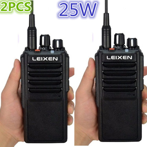 2 pièces longue portée 25 W haute puissance LEIXEN VV-25 WalkieTalkie 10-30km émetteur-récepteur portable Radio bidirectionnelle ► Photo 1/6